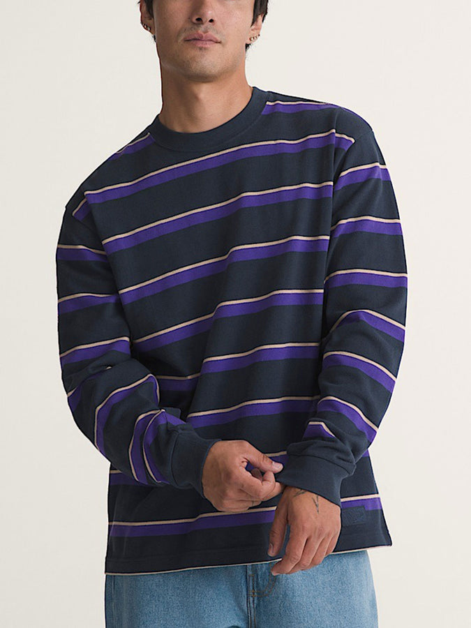Vans Vorlop Stripe Long Sleeve T-Shirt Holiday 2026 | PARISIAN NIGHT (JDU)