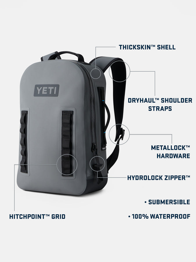 YETI Panga 28L Submersible Backpack | STORM GREY
