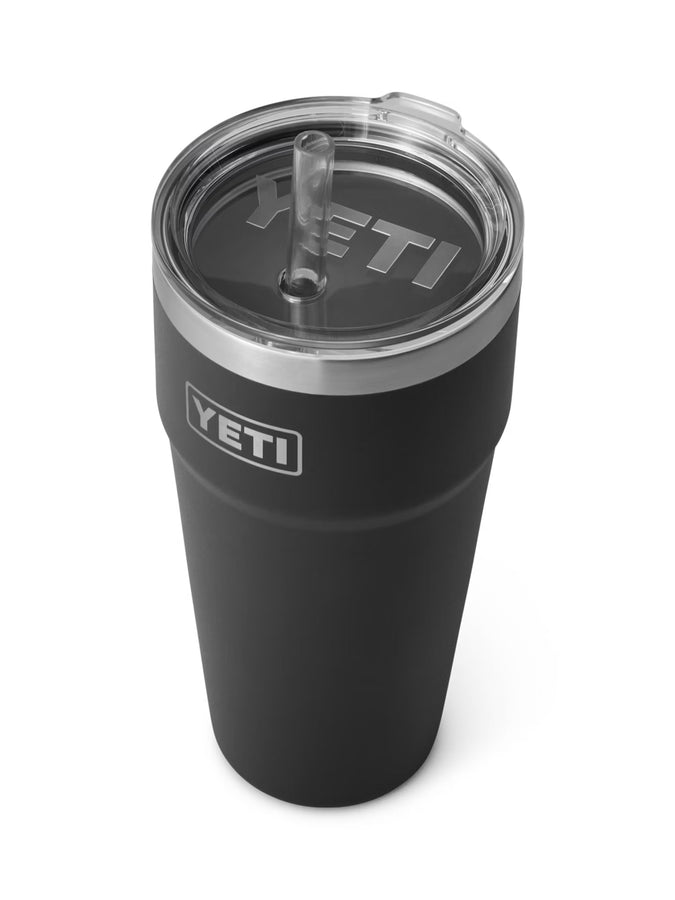 Yeti Rambler 26oz Black Straw Cup | BLACK