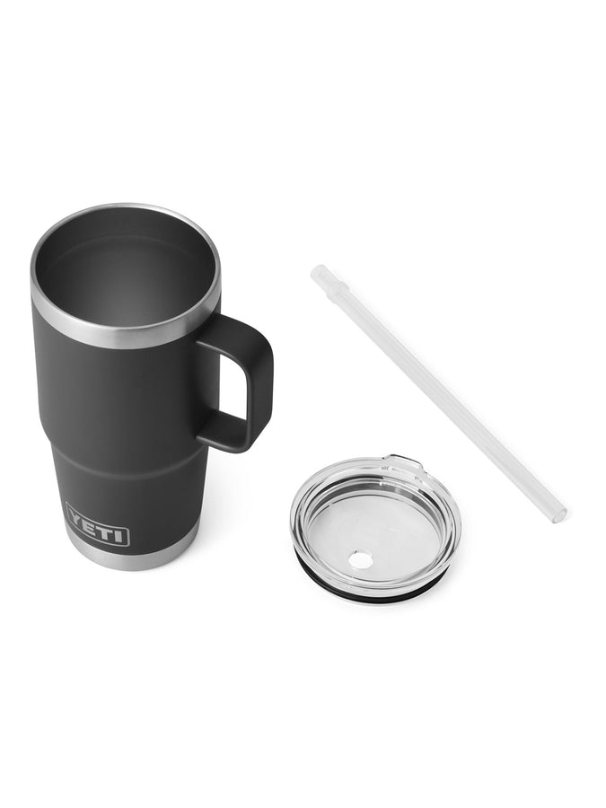 Yeti Rambler Straw 24oz Black Mug | BLACK