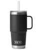 Yeti Rambler Straw 24oz Black Mug