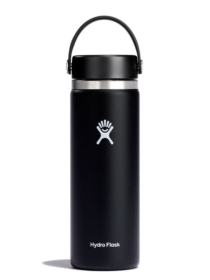 Hydro Flask 20oz Wide Mouth Flex Cap Black Bottle | BLACK