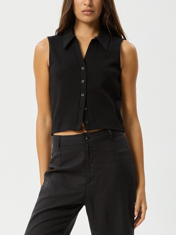 Afends Eliza Tank Top Spring 2026 | BLACK