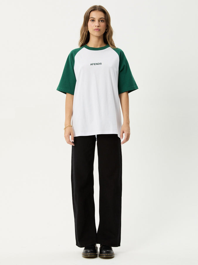 Afends Ryan Raglan T-Shirt Fall 2025 | HUNTER GREEN (HUG)
