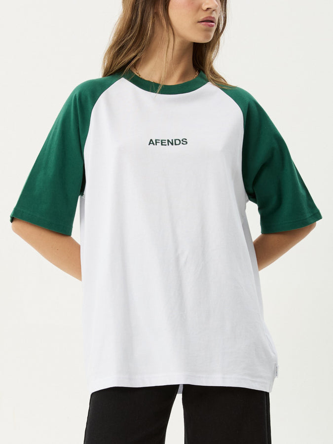 Afends Ryan Raglan T-Shirt Fall 2025 | HUNTER GREEN (HUG)