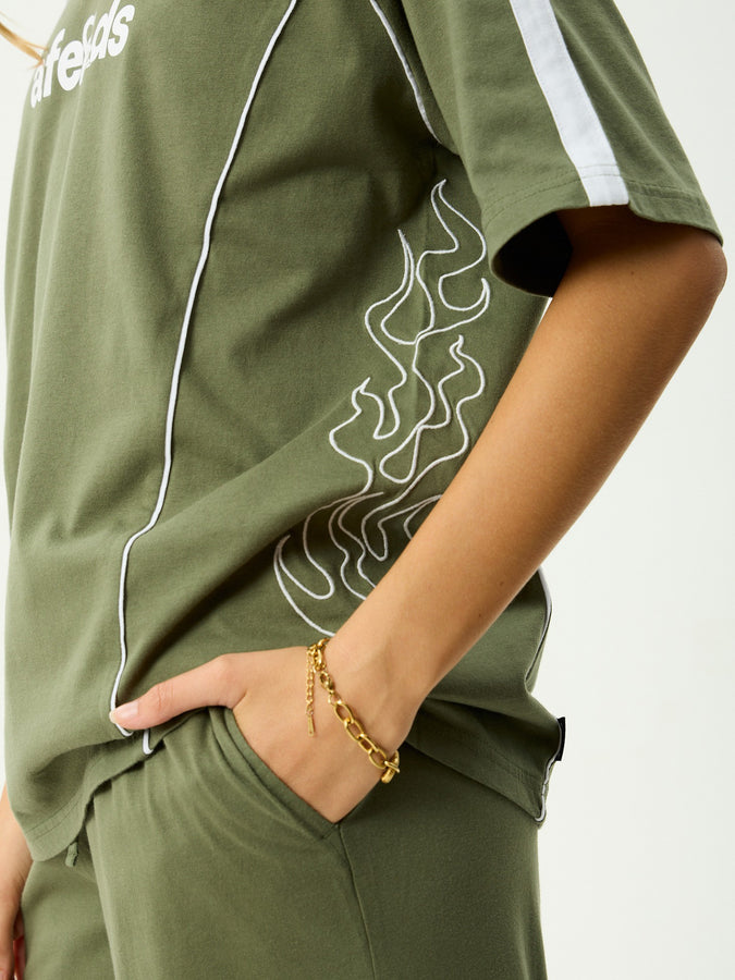 Afends Dirts T-Shirt Spring 2026 | DEEP OLIVE