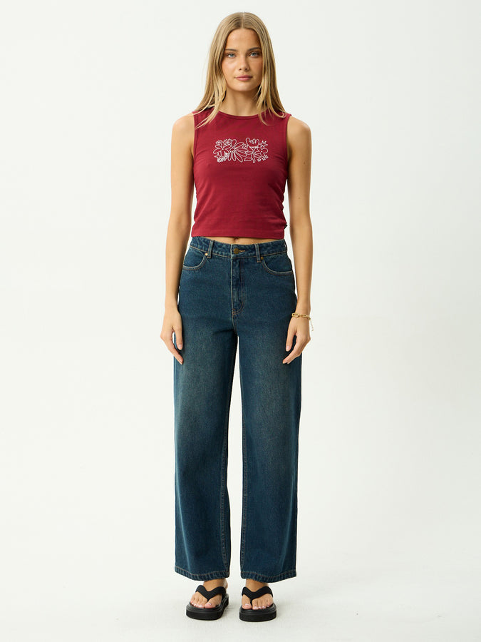 Afends Garden Variety Tank Top Spring 2026 | BURGUNDY