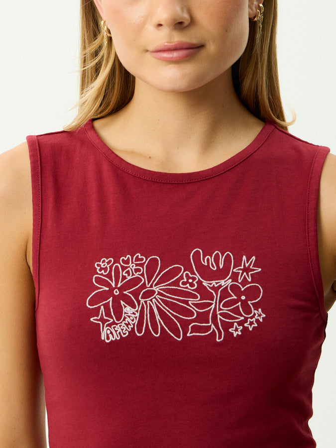 Afends Garden Variety Tank Top Spring 2026 | BURGUNDY