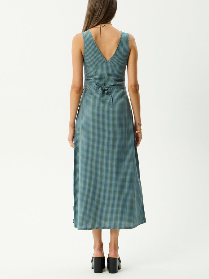 Afends Voyager Dress Spring 2026 | DEEP OLIVE CHECK