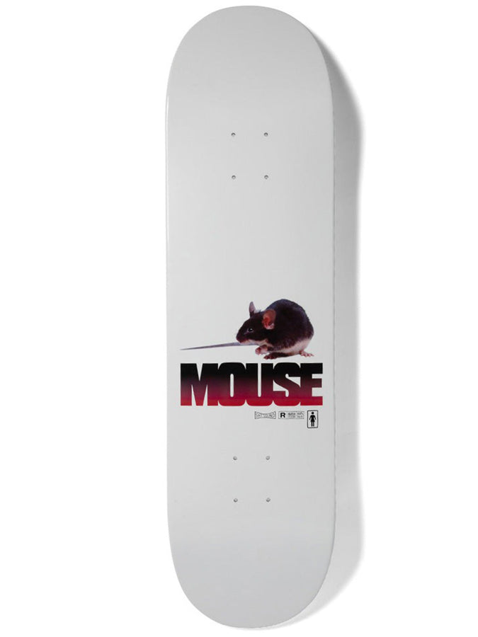 Girl Carrol Mouse One Off Twin Tip Skateboard Deck | WHITE