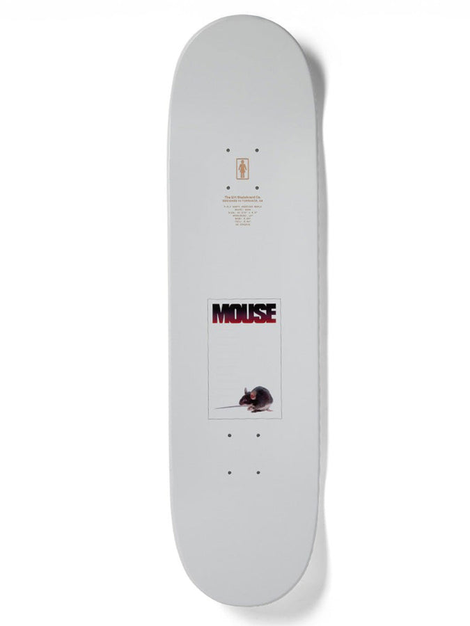 Girl Carrol Mouse One Off Twin Tip Skateboard Deck | WHITE