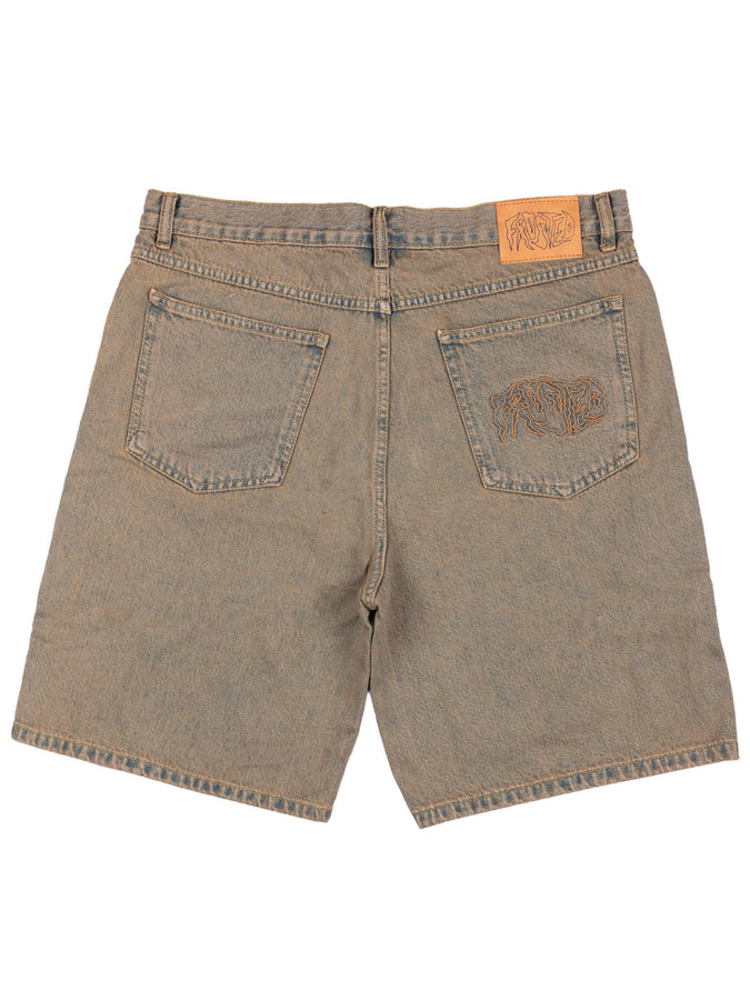 Frosted Wavy Shorts Fall 2026 | FADED KHAKI