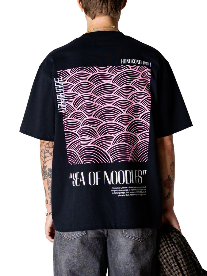 Woodbird Baine Sea T-Shirt Spring 2026 | BLACK