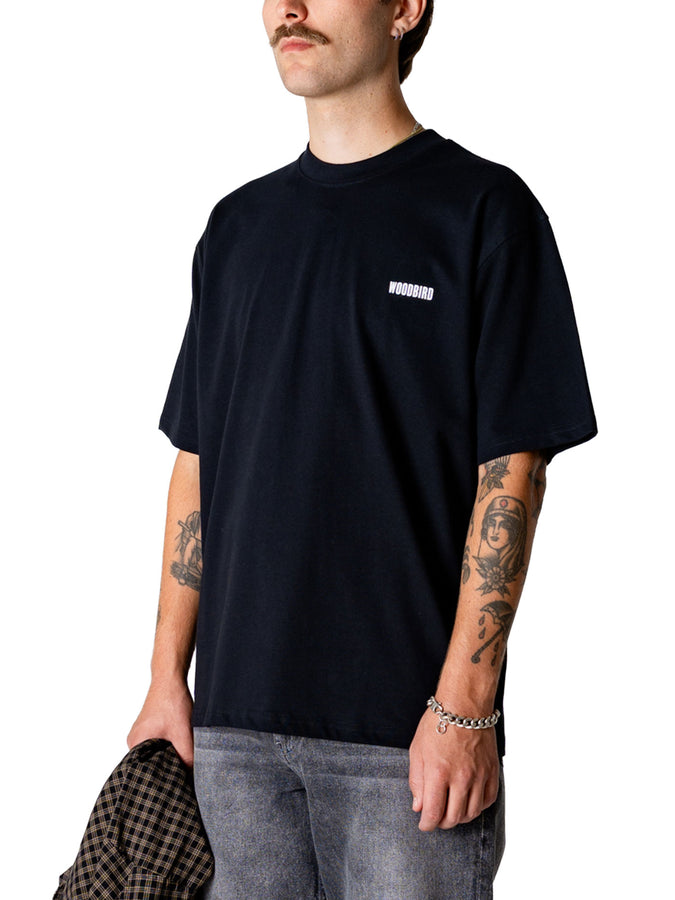 Woodbird Baine Sea T-Shirt Spring 2026 | BLACK