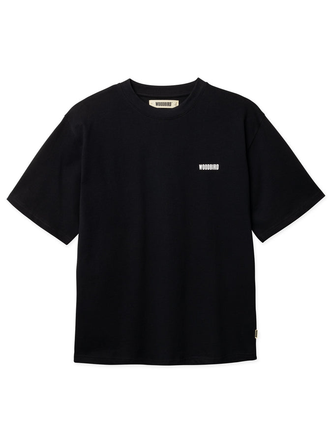 Woodbird Baine Sea T-Shirt Spring 2026 | BLACK