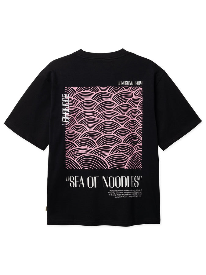 Woodbird Baine Sea T-Shirt Spring 2026 | BLACK