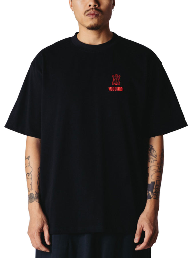 Woodbird Baine Tiger T-Shirt Fall 2026 | BLACK