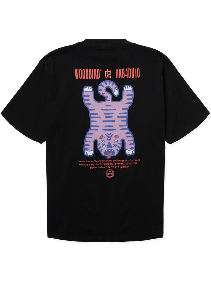 Woodbird Baine Tiger T-Shirt Fall 2026 | BLACK