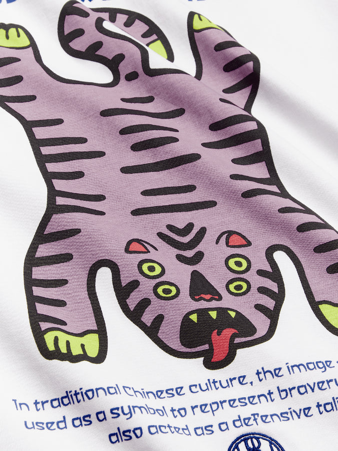 Woodbird Balo Tiger T-Shirt Fall 2026 | WHITE