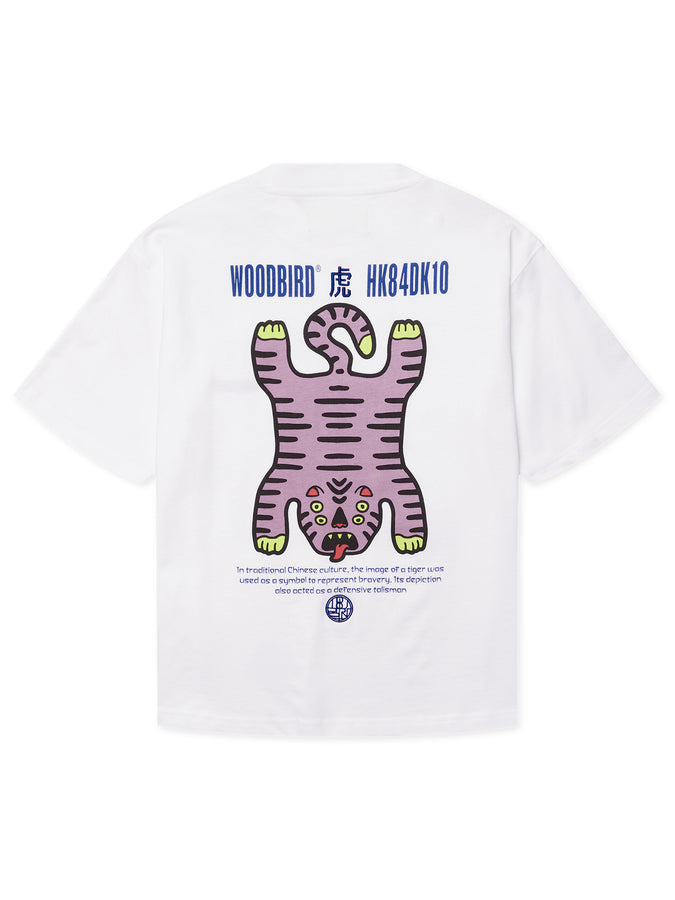 Woodbird Balo Tiger T-Shirt Fall 2026 | WHITE