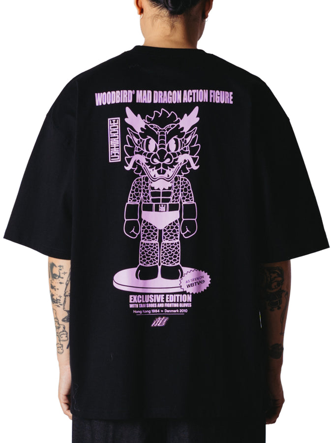 Woodbird Beam Action T-Shirt Fall 2026 | BLACK