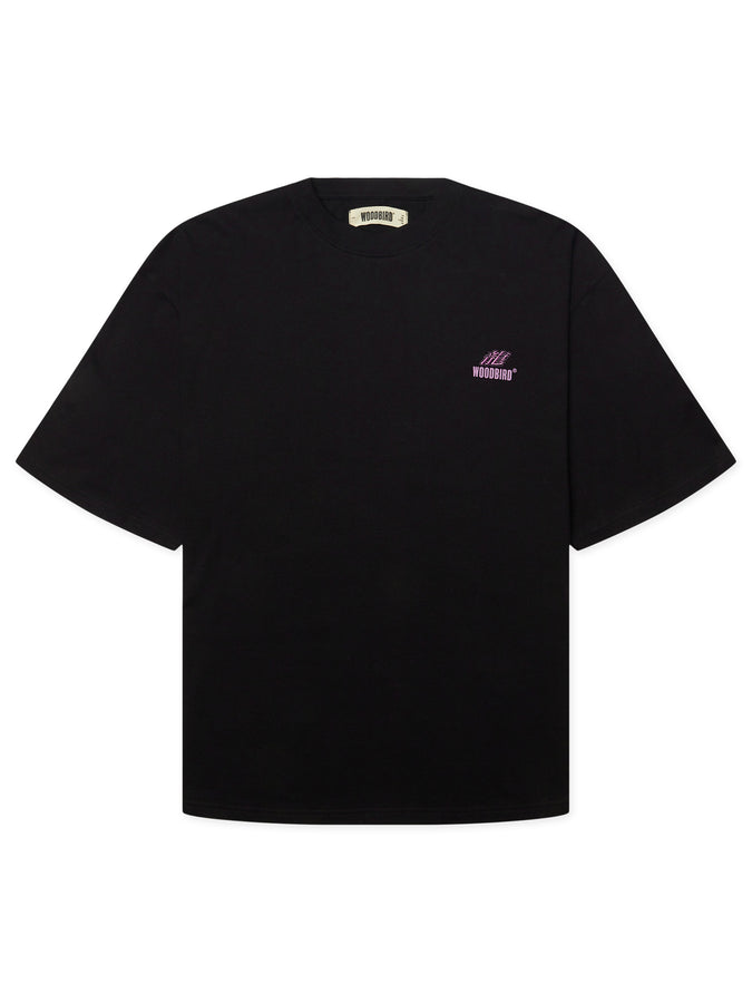 Woodbird Beam Action T-Shirt Fall 2026 | BLACK