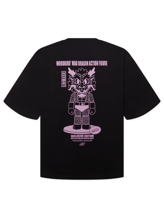 Woodbird Beam Action T-Shirt Fall 2026 | BLACK