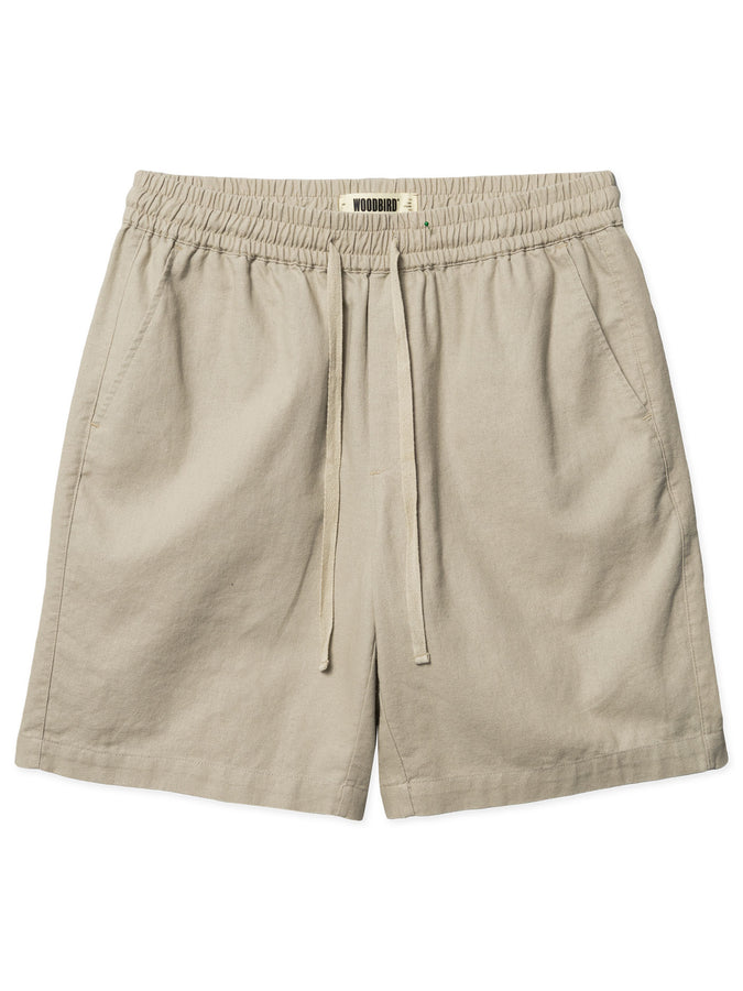 Woodbird Bommy Linen Shorts Spring 2026 | STONE
