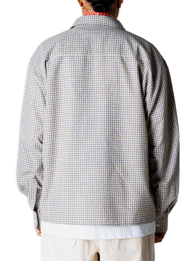 Woodbird Buzo Check Long Sleeve Buttondown Shirt Spring 2026 | OFF WHITE CHECK