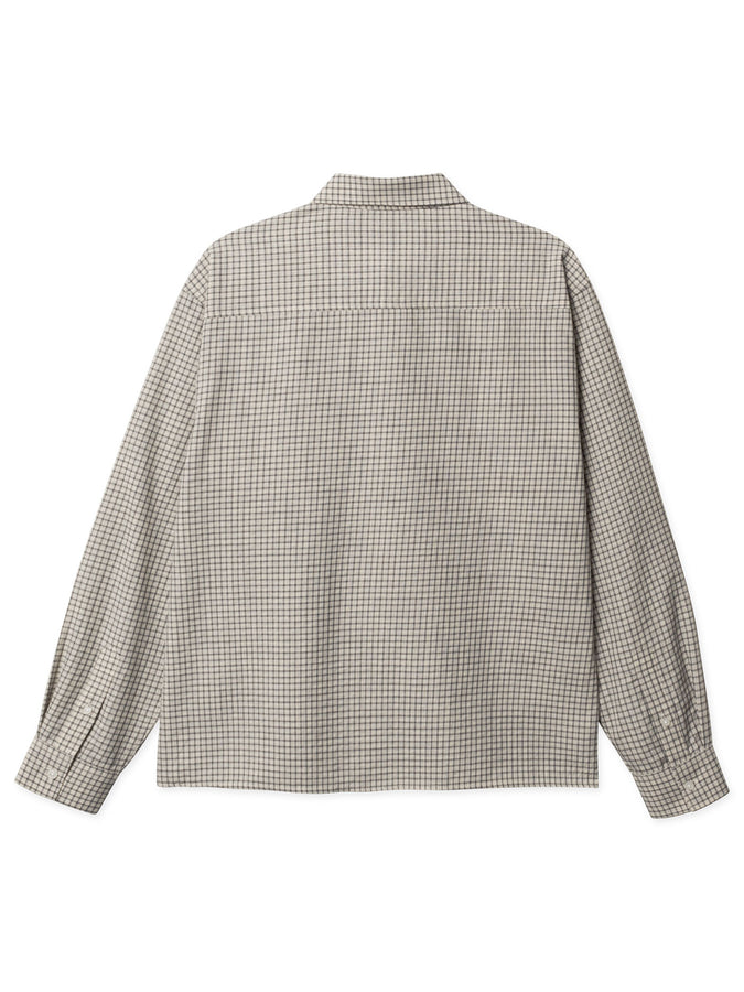 Woodbird Buzo Check Long Sleeve Buttondown Shirt Spring 2026 | OFF WHITE CHECK