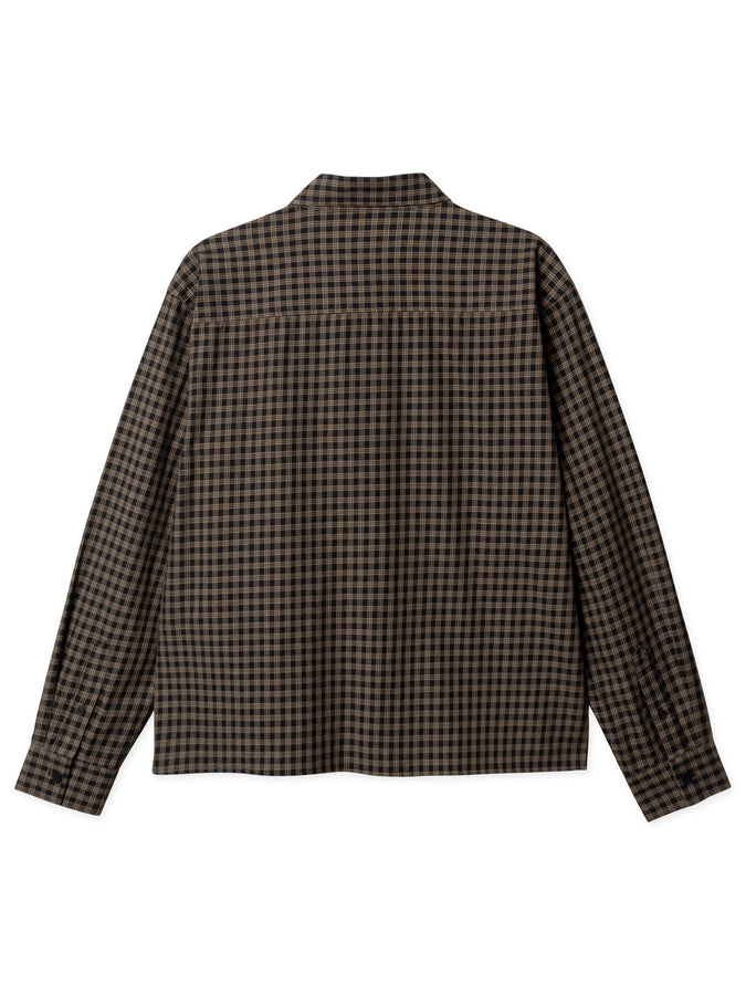 Woodbird Buzo Hang Check L/S Buttondown Shirt Spring 2026 | BLACK CHECK