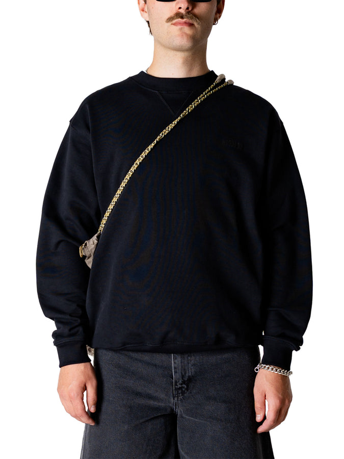 Woodbird Cane Base Crewneck Sweatshirt Spring 2026 | BLACK