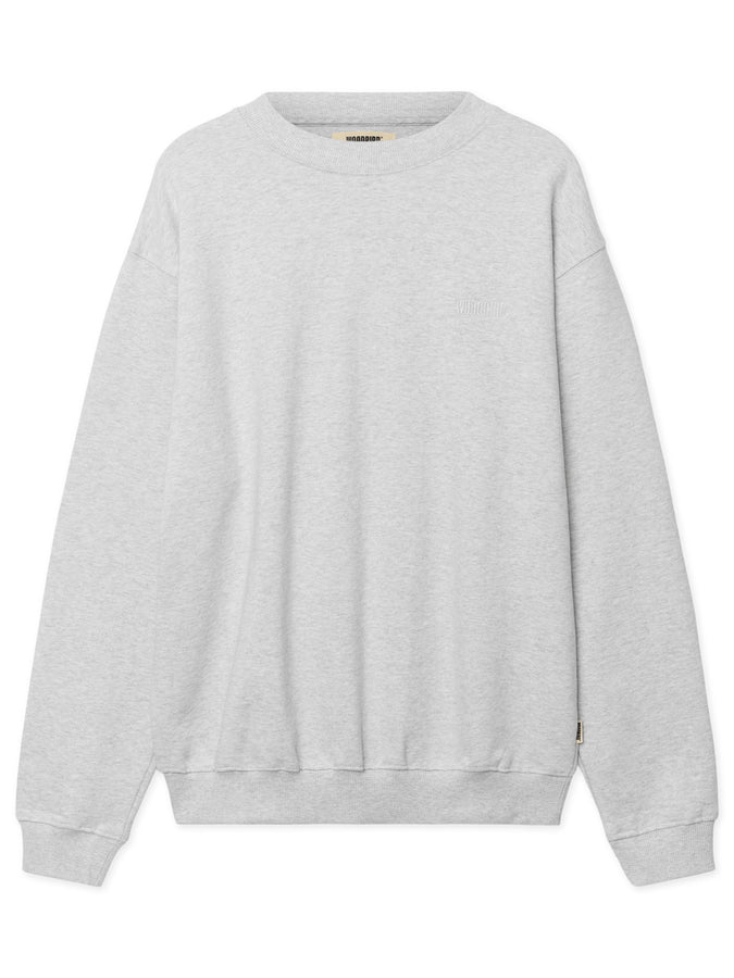 Woodbird Cane Base Crewneck Sweatshirt Spring 2026 | GREY MELANGE