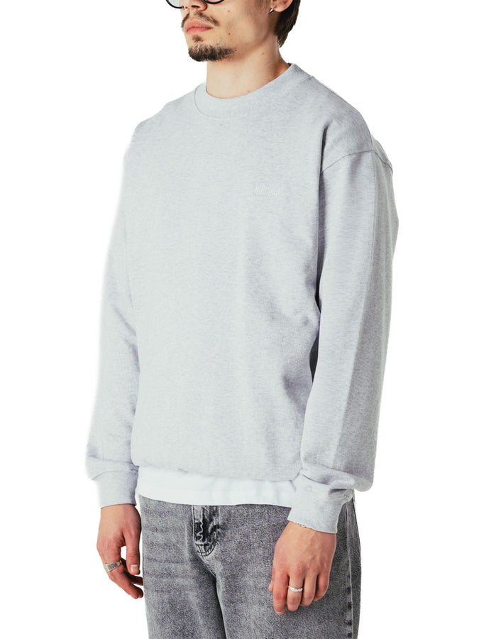 Woodbird Cane Base Crewneck Sweatshirt Spring 2026 | GREY MELANGE
