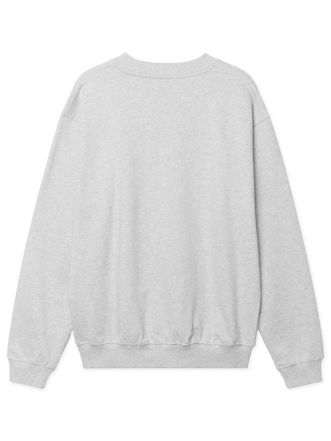Woodbird Cane Base Crewneck Sweatshirt Spring 2026 | GREY MELANGE