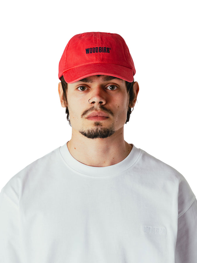 Woodbird Core Twill Strapback Hat | PINK
