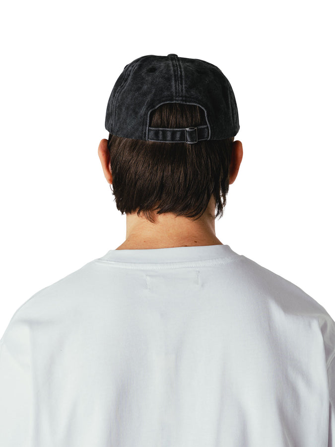 Woodbird Core Twill Strapback Hat | WASHED BLACK