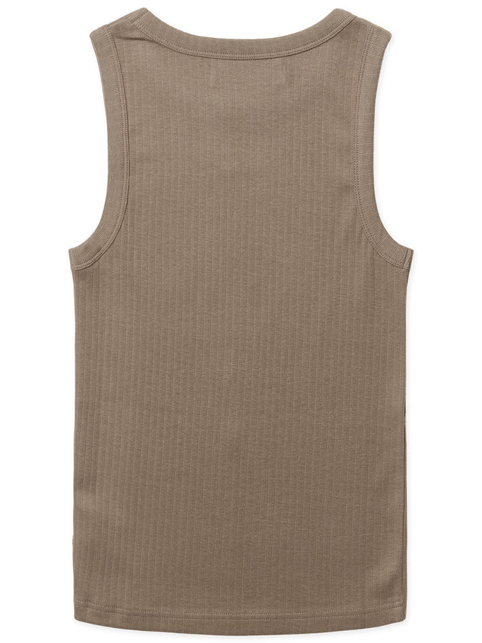 Woodbird Dee Base Tank Top Fall 2026 | DARK SAND