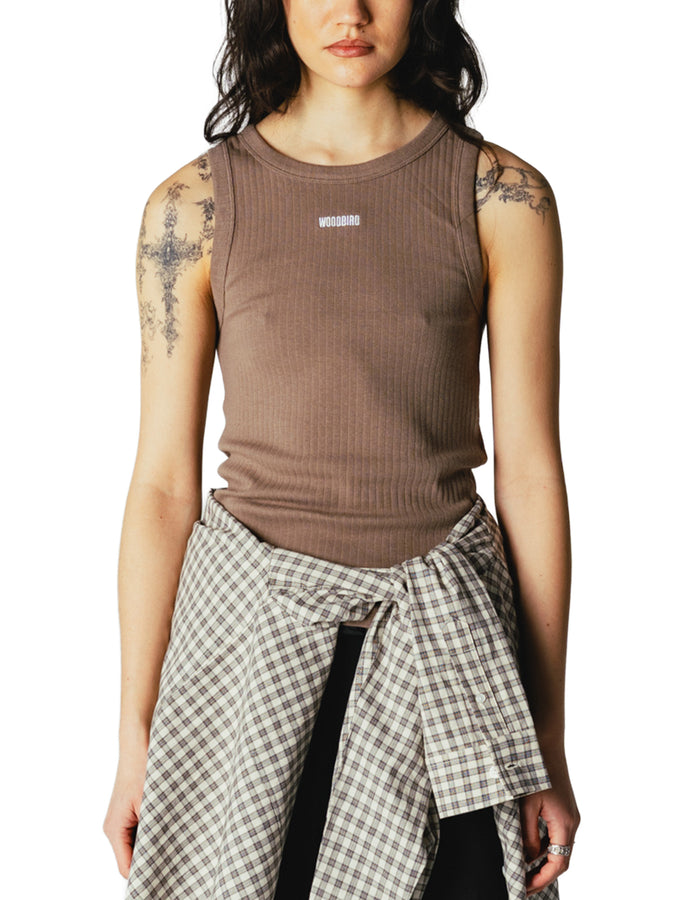 Woodbird Dee Base Tank Top Fall 2026 | DARK SAND
