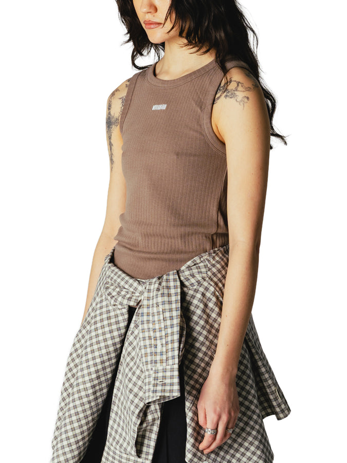 Woodbird Dee Base Tank Top Fall 2026 | DARK SAND
