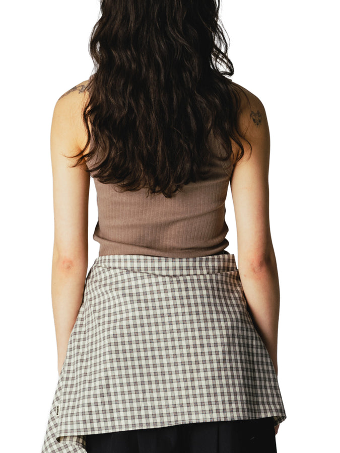 Woodbird Dee Base Tank Top Fall 2026 | DARK SAND