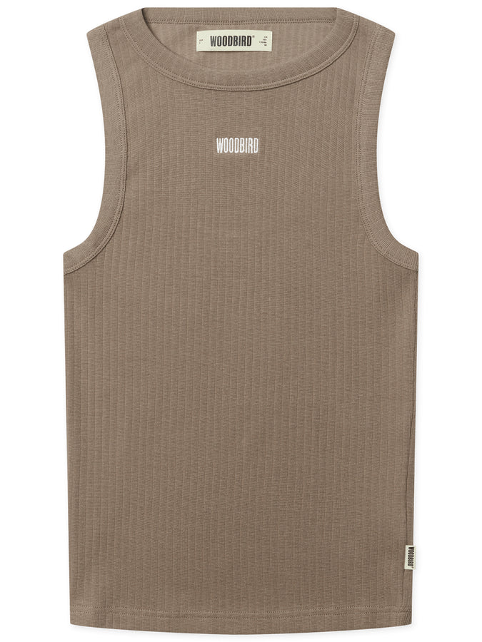 Woodbird Dee Base Tank Top Fall 2026 | DARK SAND