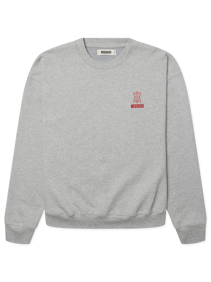 Woodbird Duke Tiger Crewnewck Sweatshirt Fall 2026 | GREY MELANGE