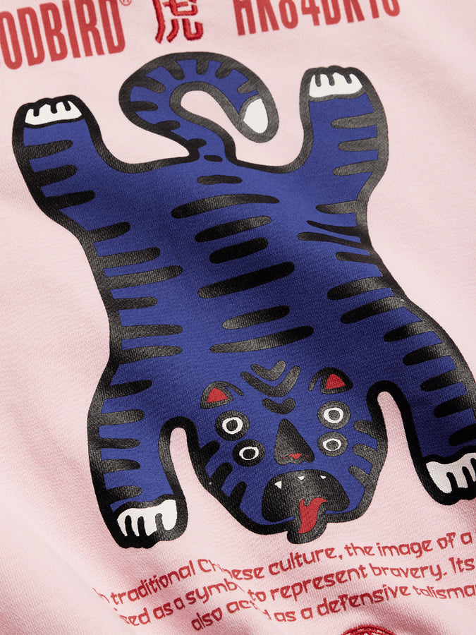 Woodbird Franka Tiger Crewneck Sweatshirt Fall 2026 | VIOLET
