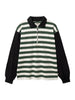 Woodbird Hiro Stripe Zip Long Sleeve Polo Spring 2026