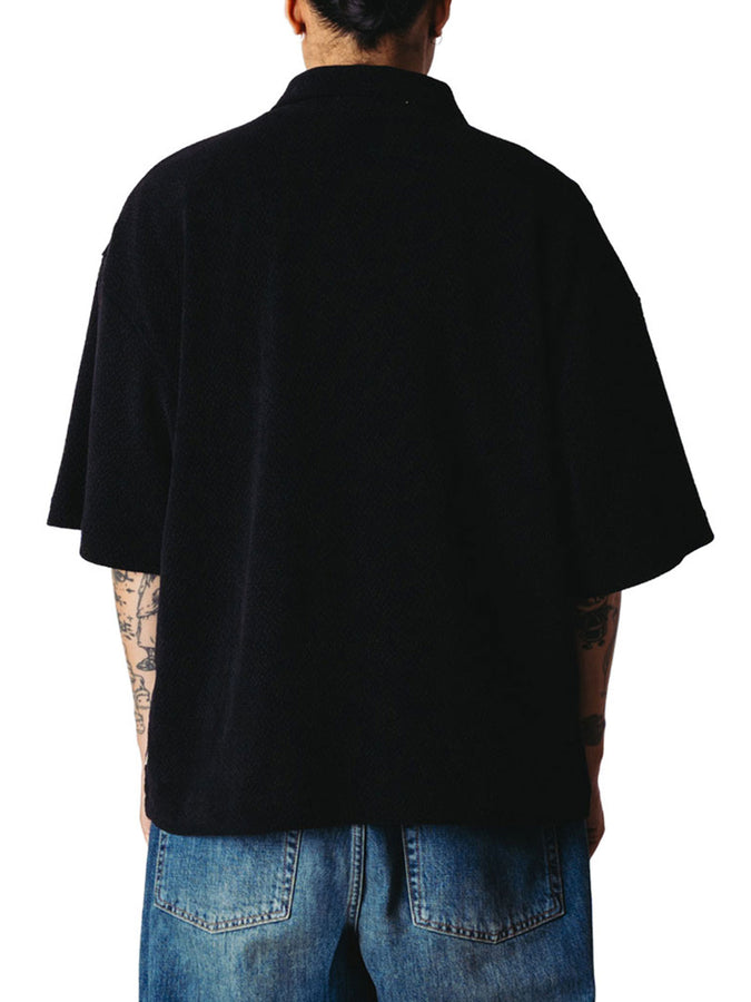 Woodbird Hiro Jiu Zip Polo Fall 2026 | BLACK