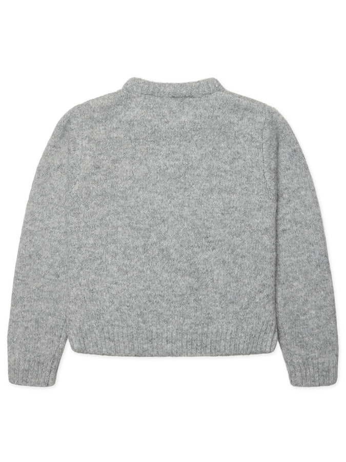 Woodbird Hua Fluffy Sweater Fall 2026 | GREY MELANGE