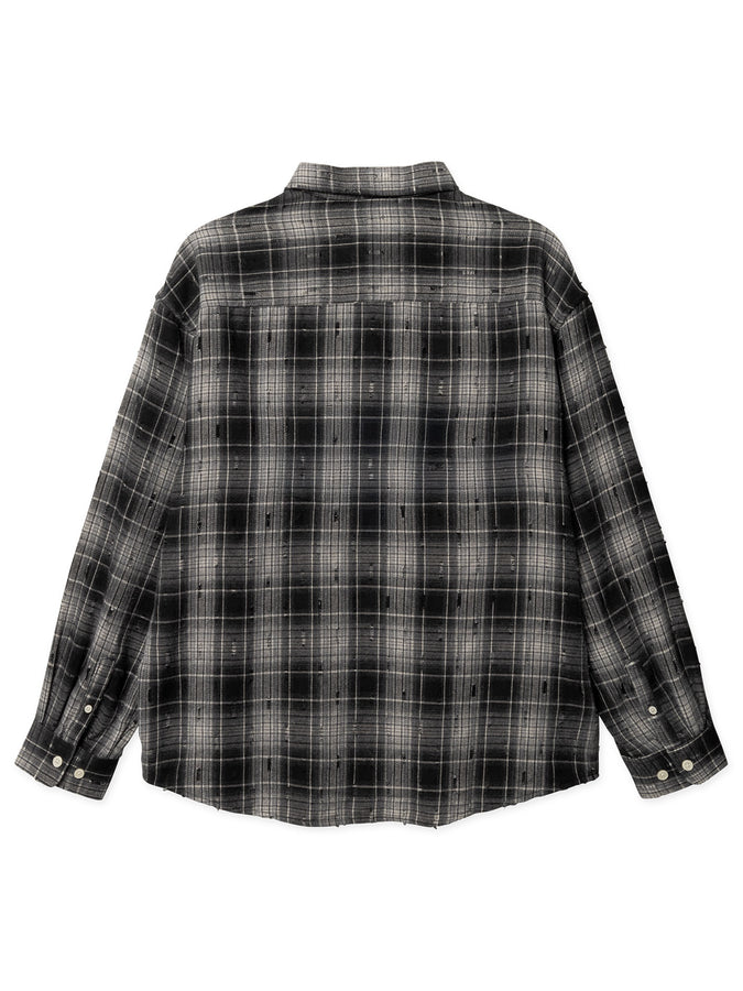 Woodbird Jong Check Supply L/S Buttondown Shirt Spring 2026 | BLACK CHECK