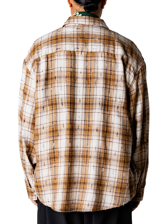 Woodbird Jong Check Supply L/S Buttondown Shirt Spring 2026 | BROWN CHECK