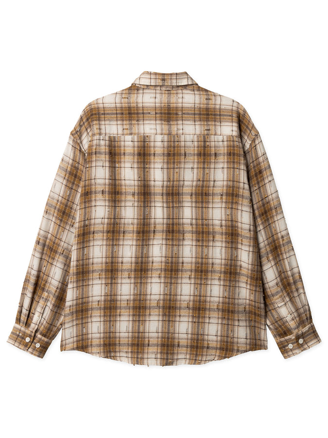 Woodbird Jong Check Supply L/S Buttondown Shirt Spring 2026 | BROWN CHECK